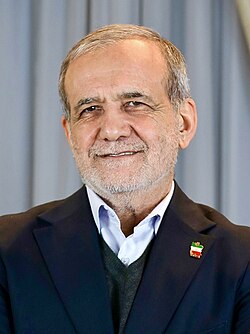 Masoud Pezeshkian President of Iran[lower-alpha 2]