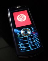 One type of mobile phone, called a cell phone