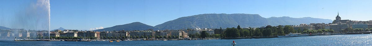 Panoramic view of Geneva