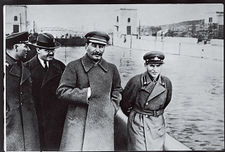 Voroshilov, Molotov, Stalin, with Nikolai Yezhov.jpg