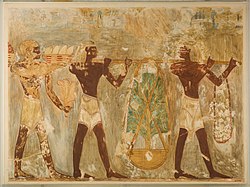 Men from Punt Carrying Gifts, Tomb of Rekhmire MET 30.4.152 EGDP013029.jpg