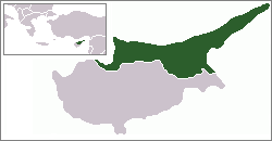 Location of Northern Cyprus