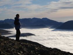 Temperature inversion in the Lake District