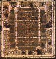 Semiconductor die of an 8-bit register (Motorola MC74HCT374A)