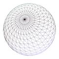 A highly tassellated wireframe sphere, almost 2900 points.