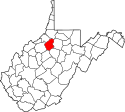 Map of West Virginia highlighting Doddridge County.svg