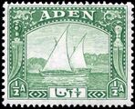 1937 stamp of Aden, Yemen depicting a dhow
