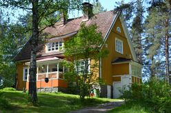 A traditional Finland house from the beginning of 20th century in Jyväskylä