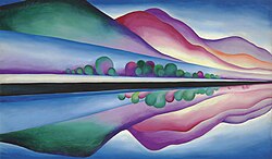Georgia O'Keeffe, Lake George Reflection, circa 1921-1922