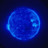 One of the first images of the Sun taken by STEREO December 4, 2006