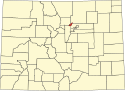 Map of Colorado highlighting Broomfield County.svg