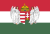 Flag of Hungary (1896-1915; angels; 3-2 aspect ratio).svg