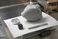 NASA Lunar sample 60016 on display at Space Center Houston Lunar Samples Vault, at NASA's Johnson Space Center