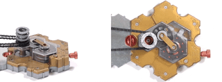 A spintronic 6 V battery. The battery puts a constant force (i.e., voltage) on the chain.