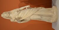 Life-size statue of a woman