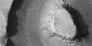 Buttes and mesas, as seen by HiRISE under HiWish program Note: this is an enlargement of the previous image.