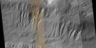 Wide view of gullies