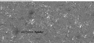 Close-up view of spider among polygons or patterned ground, as seen by HiRISE under HiWish program.