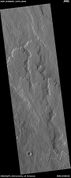 Lava flow in Tharsis quadrangle, as seen by HiRISE under HiWish program