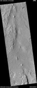 Wide view of ridge networks, as seen by HiRISE under HiWish program Parts of this are enlarged in next three images.