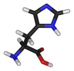 Chemical structure of Histidine