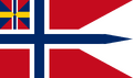 Naval ensign and state flag of Norway 1844–1905.