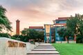 Northrup Hall during sunset at Trinity University in San Antonio, Texas