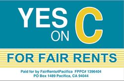 Yes on Measure C campaign logo