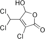 Skeletal formula of mutagen X