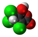 Space-filling model of the mutagen X molecule