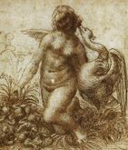 Study for Leda and the Swan (now lost), c. 1506–1508, Chatsworth House, England
