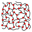Polymerstruktur-engmaschig vernetzt.svg