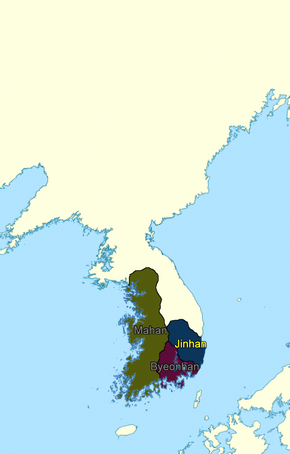Jinhan confederacy in c. 1 CE