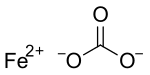 Iron(II) carbonate.svg