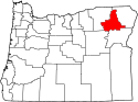 Map of Oregon highlighting Union County.svg