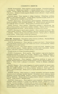 Page from Bentham's Genera plantarum, describing Coronariae