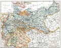 Detailed map in 1893 with cities and larger towns
