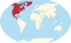Location of North America