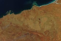 Pilbara craton from satellite.jpg
