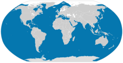 A world map shows killer whales are found throughout every ocean, except parts of the Arctic. They are also absent from the Black and Baltic seas.