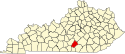 Map of Kentucky highlighting Russell County.svg
