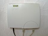 A DSL modem from the 2000s. During the decade broadband Internet connection gained massive popularity around the world and gradually replaced internet connection via telephone lines.