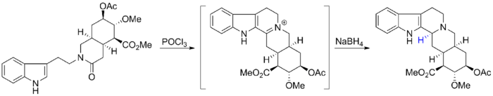 Reserpine - Pictet-Spengler reaction.png