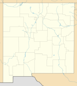 Location of Zuni Salt Lake in New Mexico, USA.