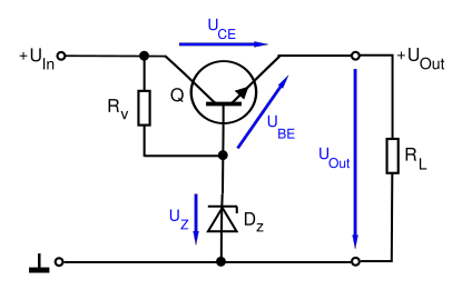 Voltage stabiliser transistor, IEC symbols.svg