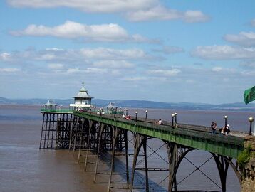 Victorian pier at Clevedon, Somerset, England