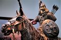 Recreation of a mounted warrior from the Mongol Empire.