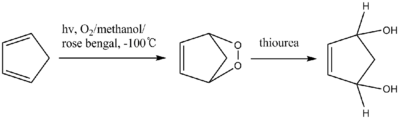 reduction of cyclic peroxide