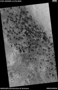 Wide view of a field of dunes, as seen by HiRISE under HiWish program