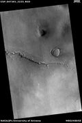 Wide view of contact, as seen by HiRISE under HiWish program